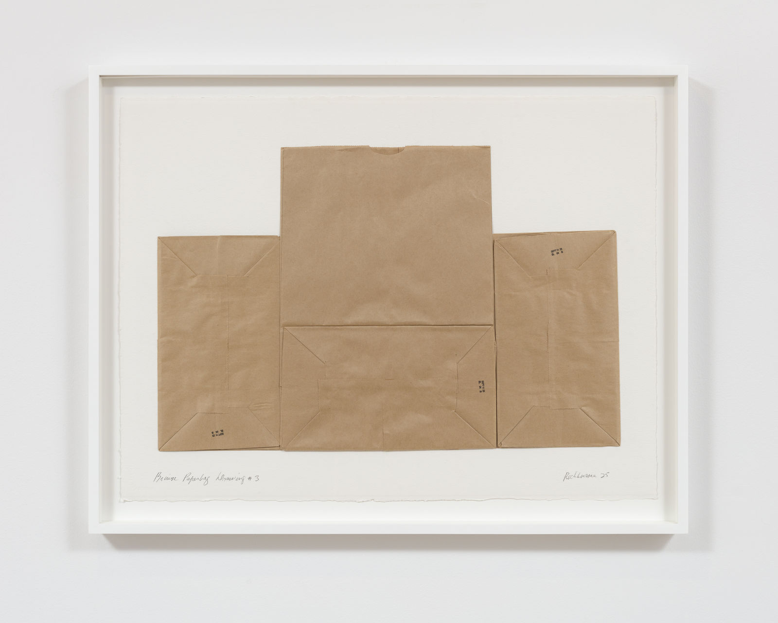Dorothea Rockburne, Brown Paperbag Drawing #3, 2025