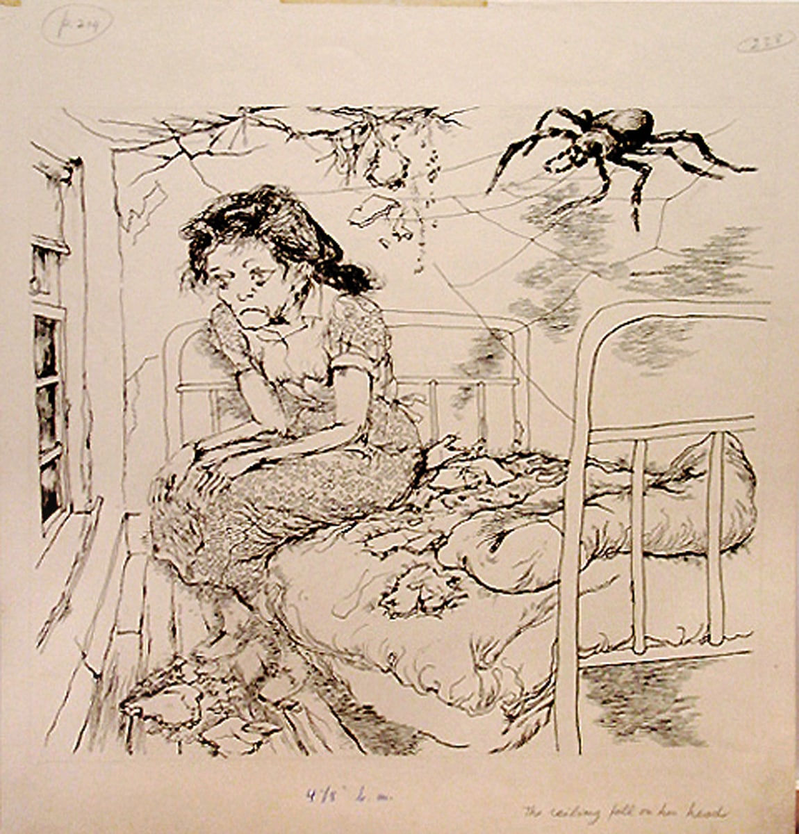 George Grosz, The Ceiling Fell on Her Head, ca. 1941