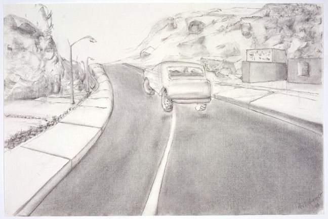 Richard Artschwager, Untitled (Road with bouncing car), 2005