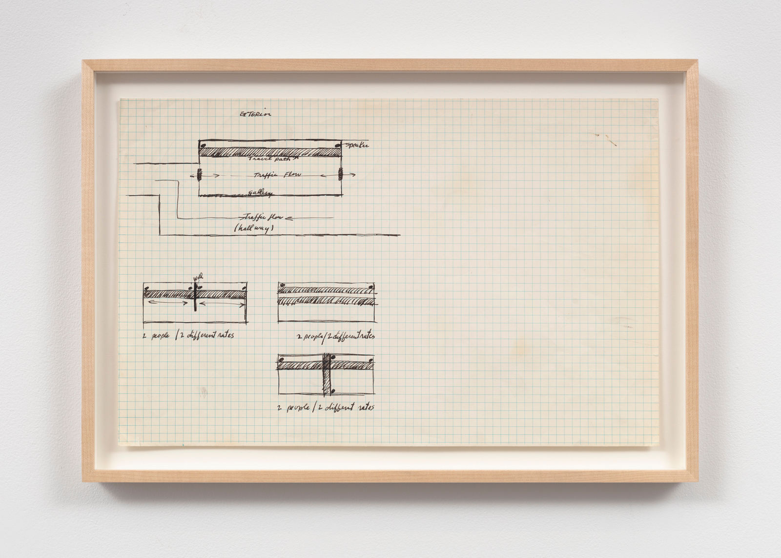 Barry Le Va, Study for Velocity: Impact Run, 1969