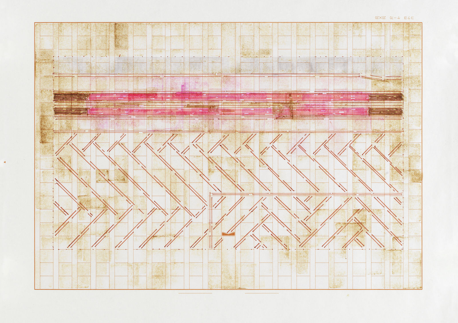 Julia Fish, Threshold, Trace 3 – after Apparition, Hermitage spectrum - red, SouthWest – one, 2025