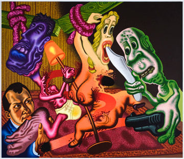 Peter Saul, Beckmann's The Night, 2009