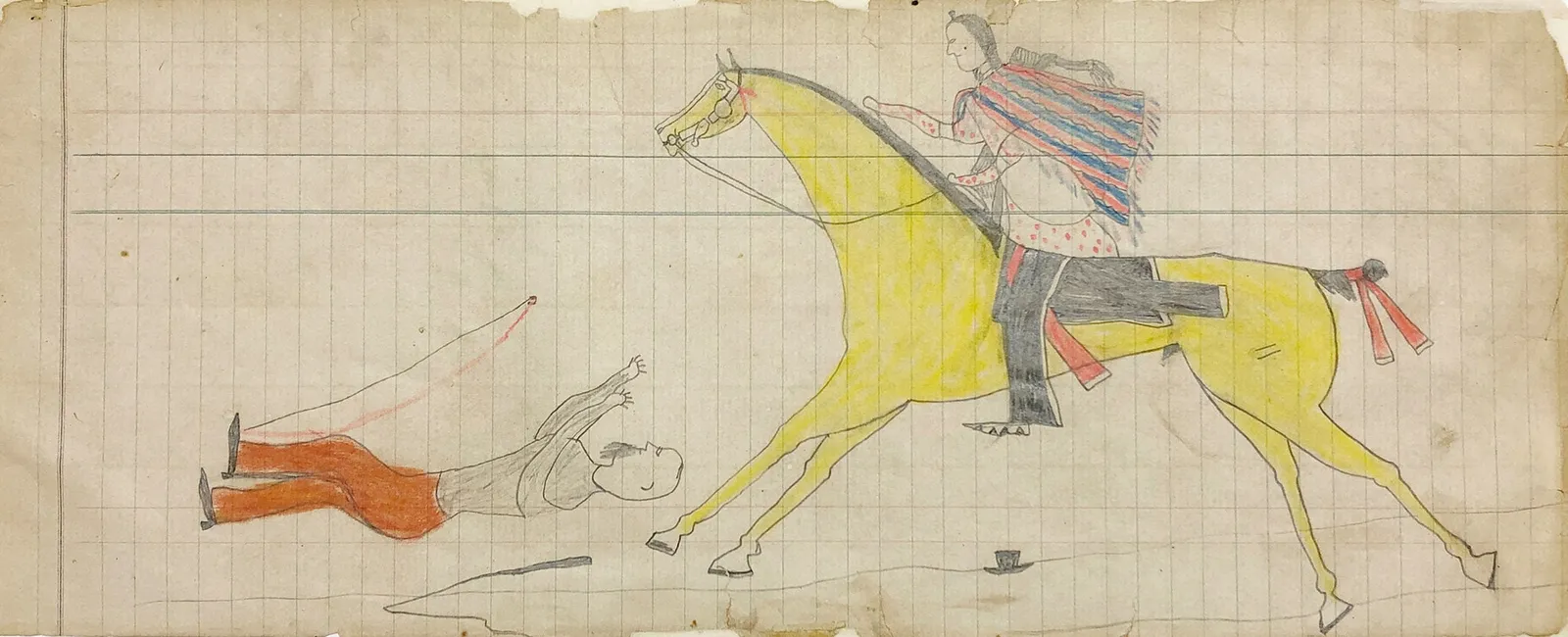 attributed to Mad Bull, Ledger Drawing, ca. 1880