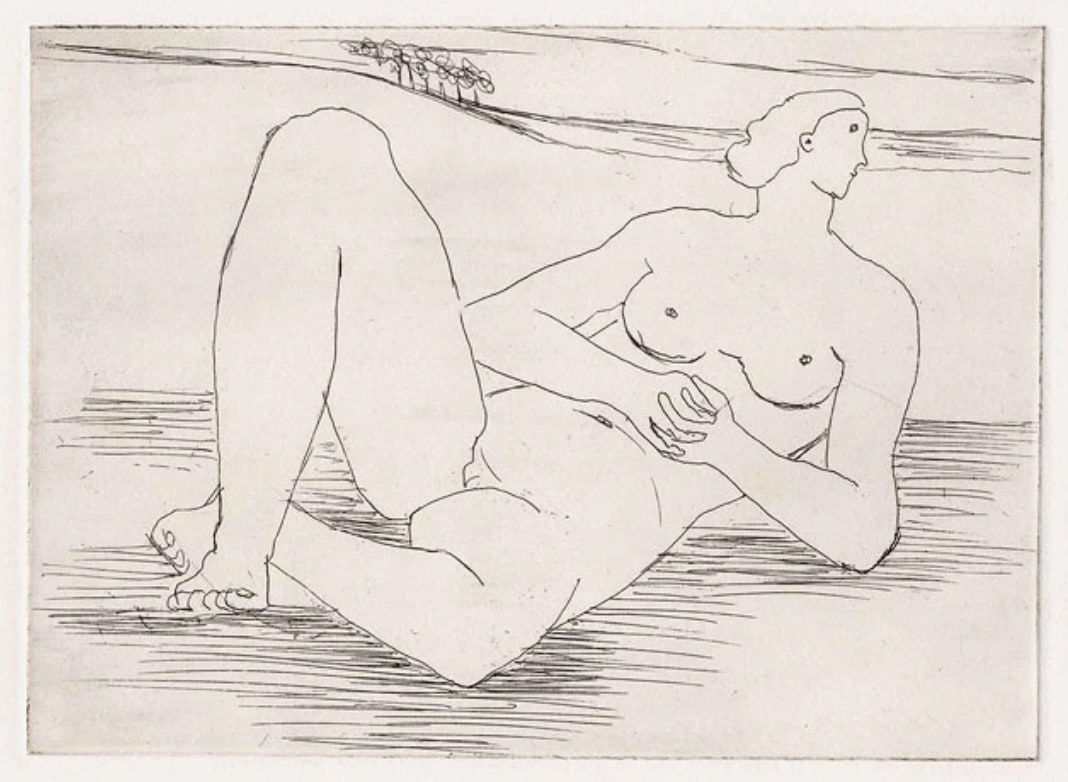 Henry Moore, Reclining Nude, 1977-78