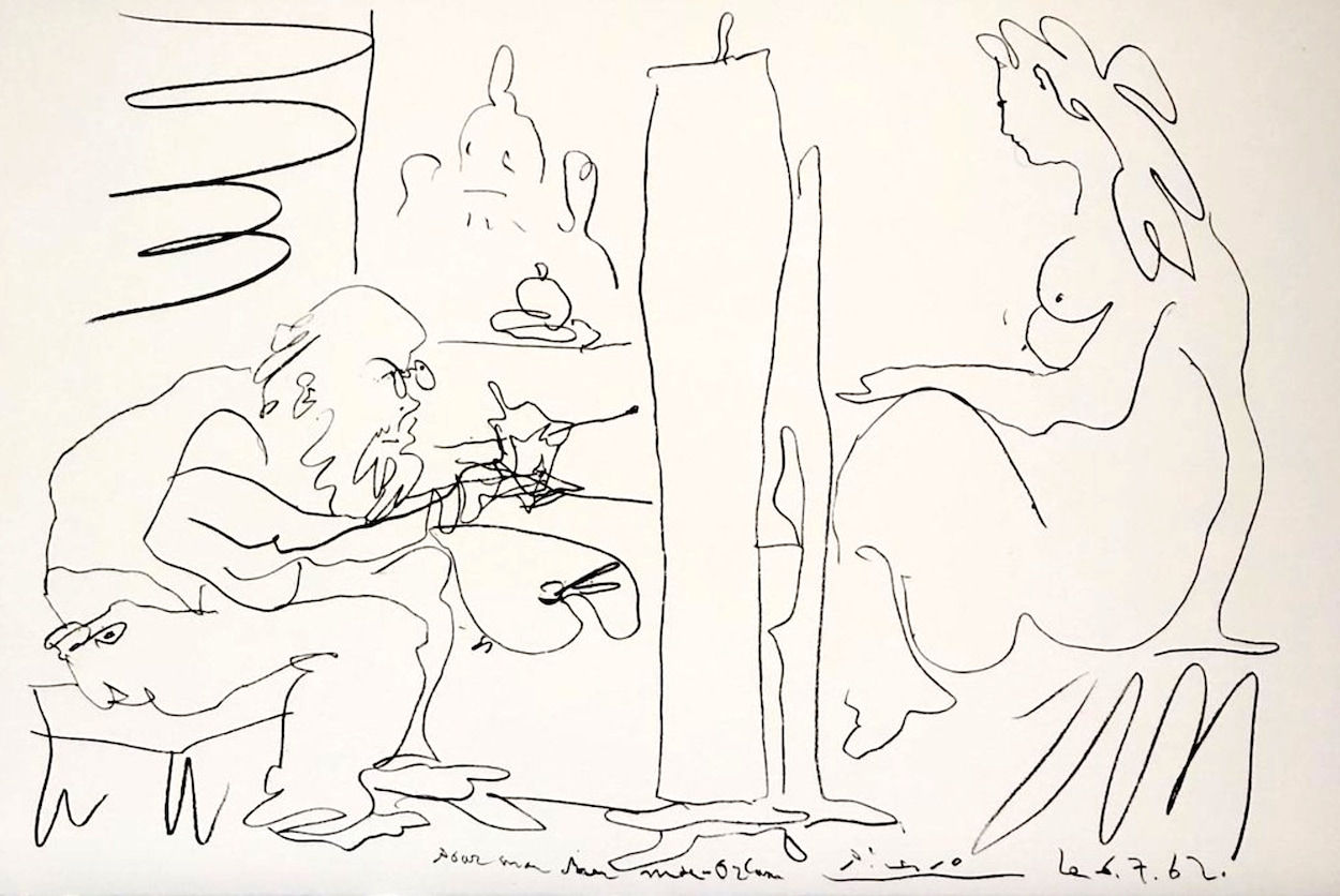 Pablo Picasso, Le Peintre et son Modele, 1962