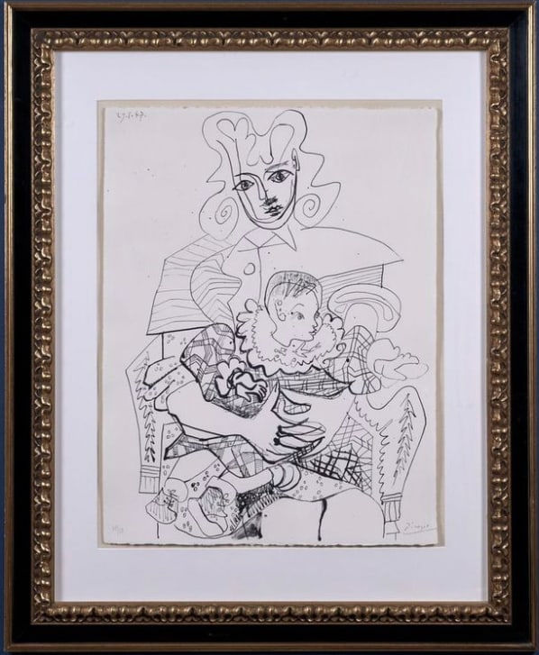 Pablo Picasso, Ines et son Enfant, 1947