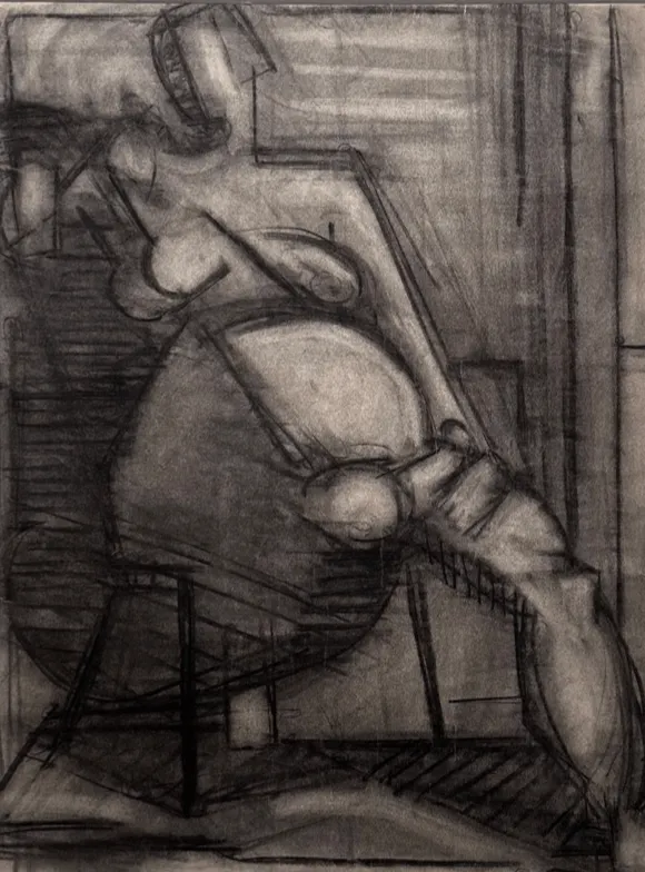 Mercedes Matter, Untitled (Nude Study), c. 1938
