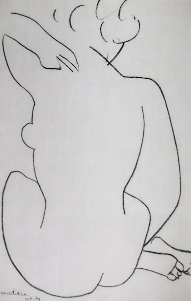 Henri Matisse, Female Nude Portrait (Back), 1949