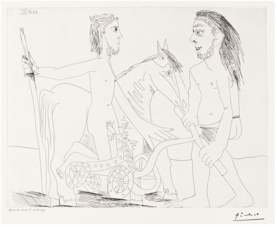 Pablo Picasso, Television: Combat de Chars a l'Antique, 347 Series, 1968