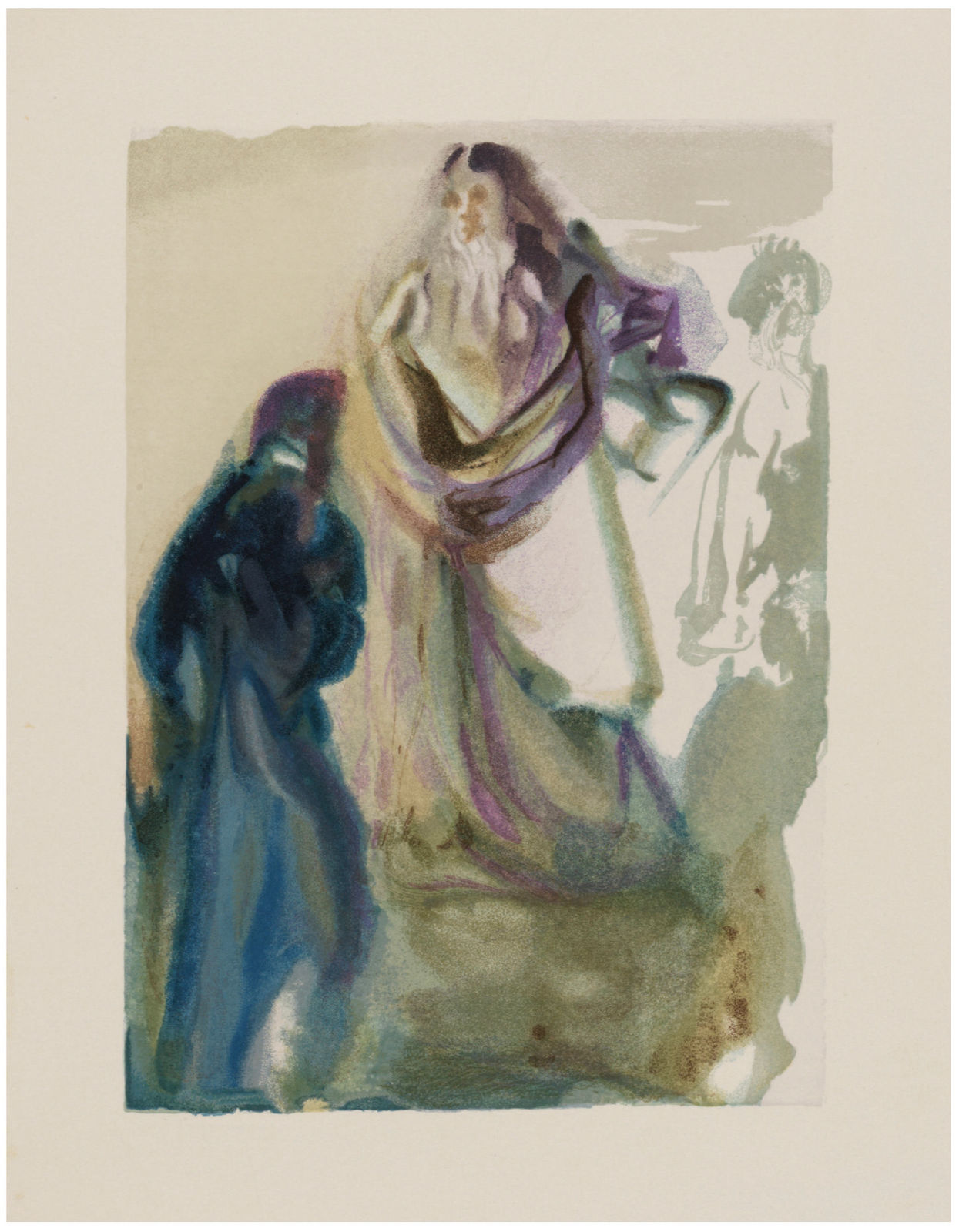 Salvador Dali, St. Peter and Dante, Proof, 1960