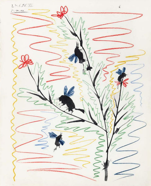 Pablo Picasso, Taureaux Ailes (Winged Bulls), 1956