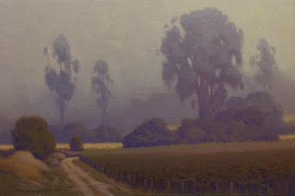 Jim Lamb, Foggy Morning Vineyard II, 2018