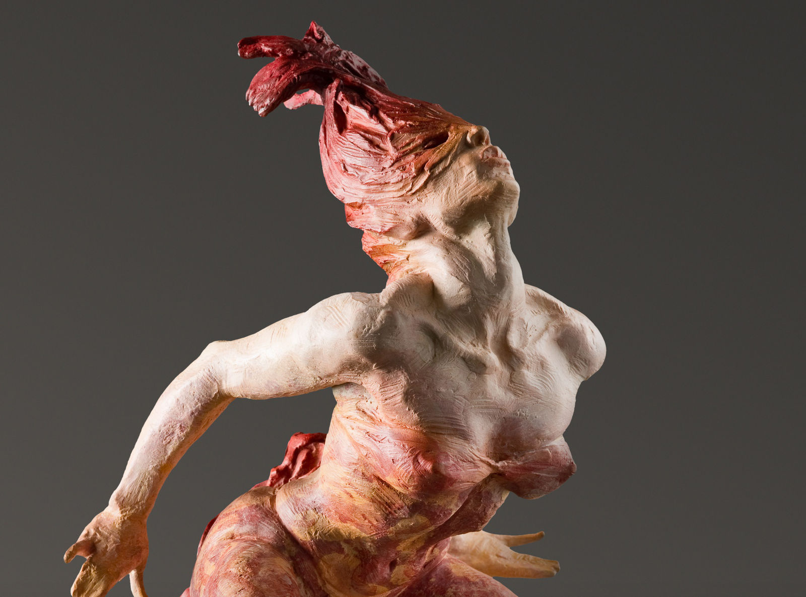 Richard MacDonald, Brazilian Feathers, Red, 2015