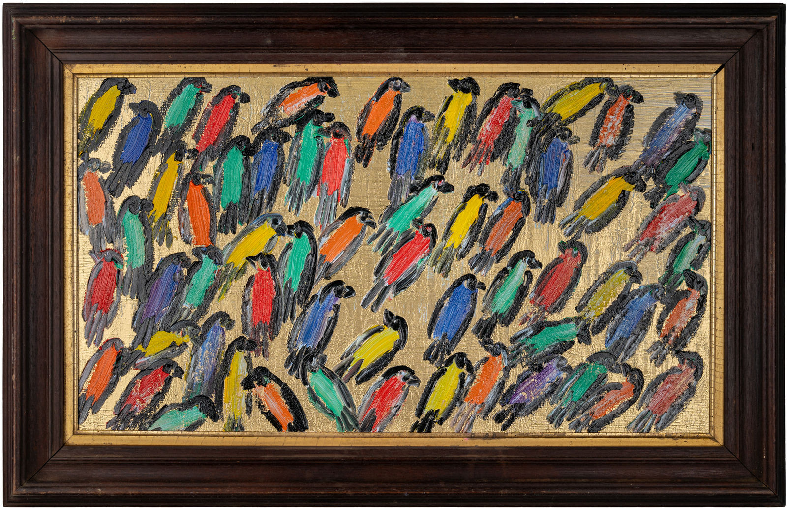 Hunt Slonem, Finches, 2023