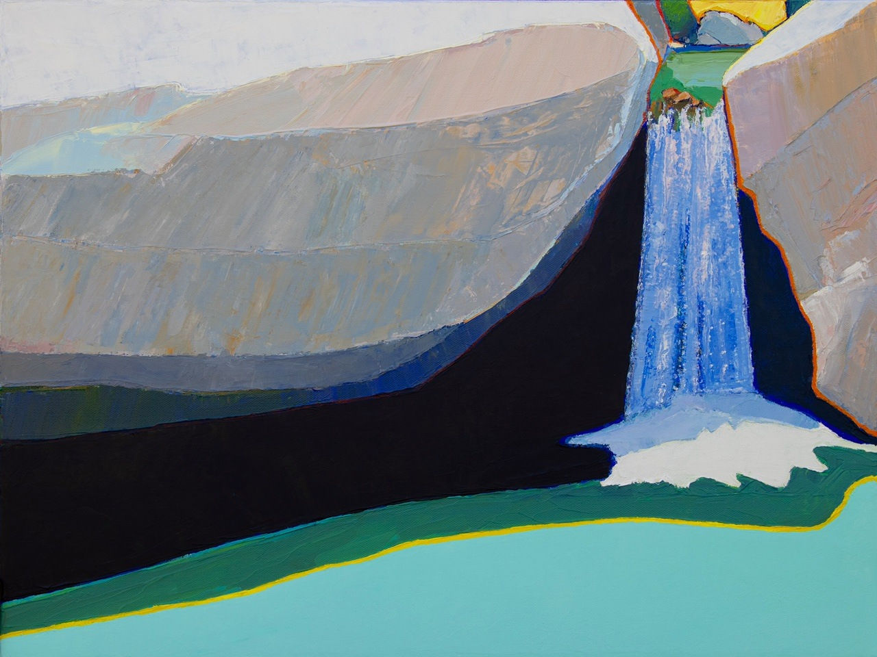 Timothy Mulligan, Lower Waterfall, Tahquitz Creek, 2023