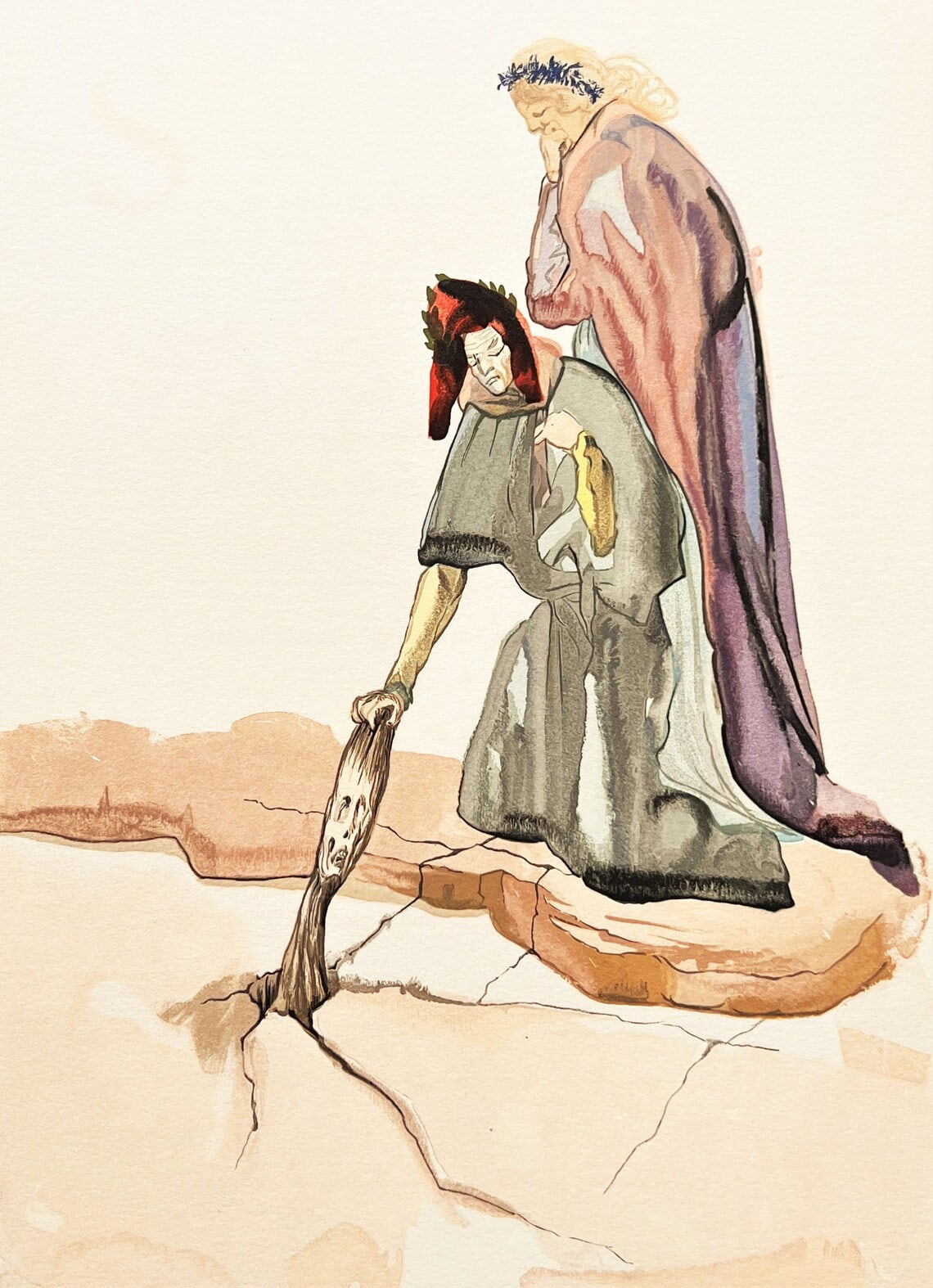 Salvador Dali, The Traitor of Monteperti (Inferno), 1960