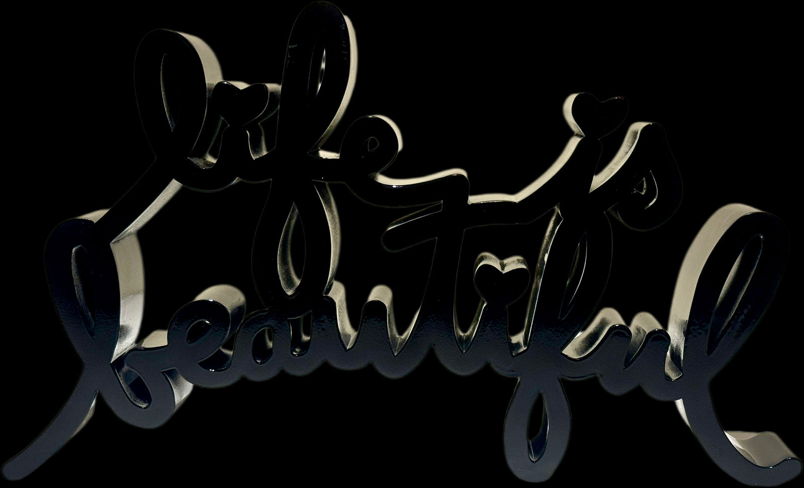 Mr. Brainwash, Life is Beautiful - Black, 2022