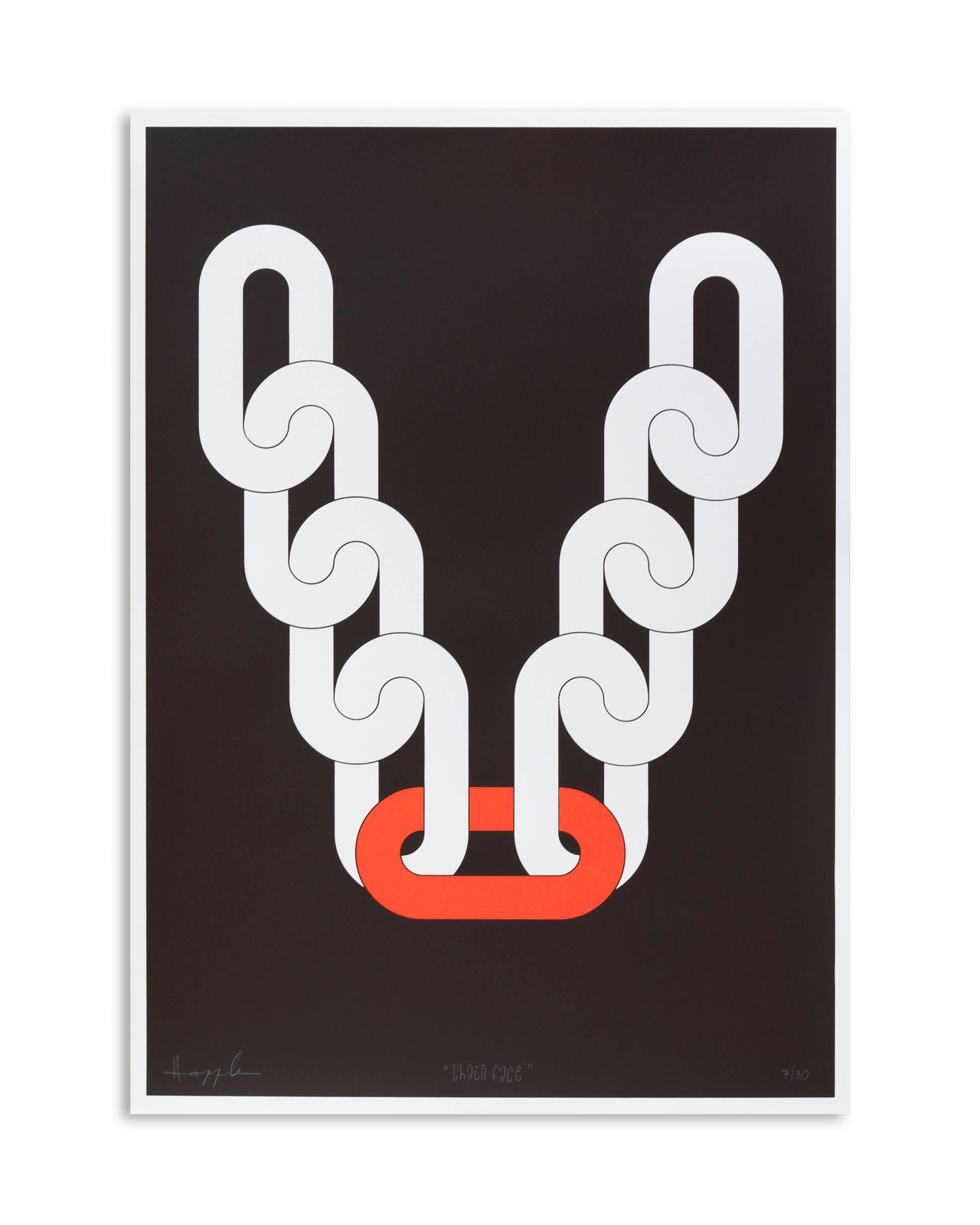Boris Hoppek, Chain Face, 2019
