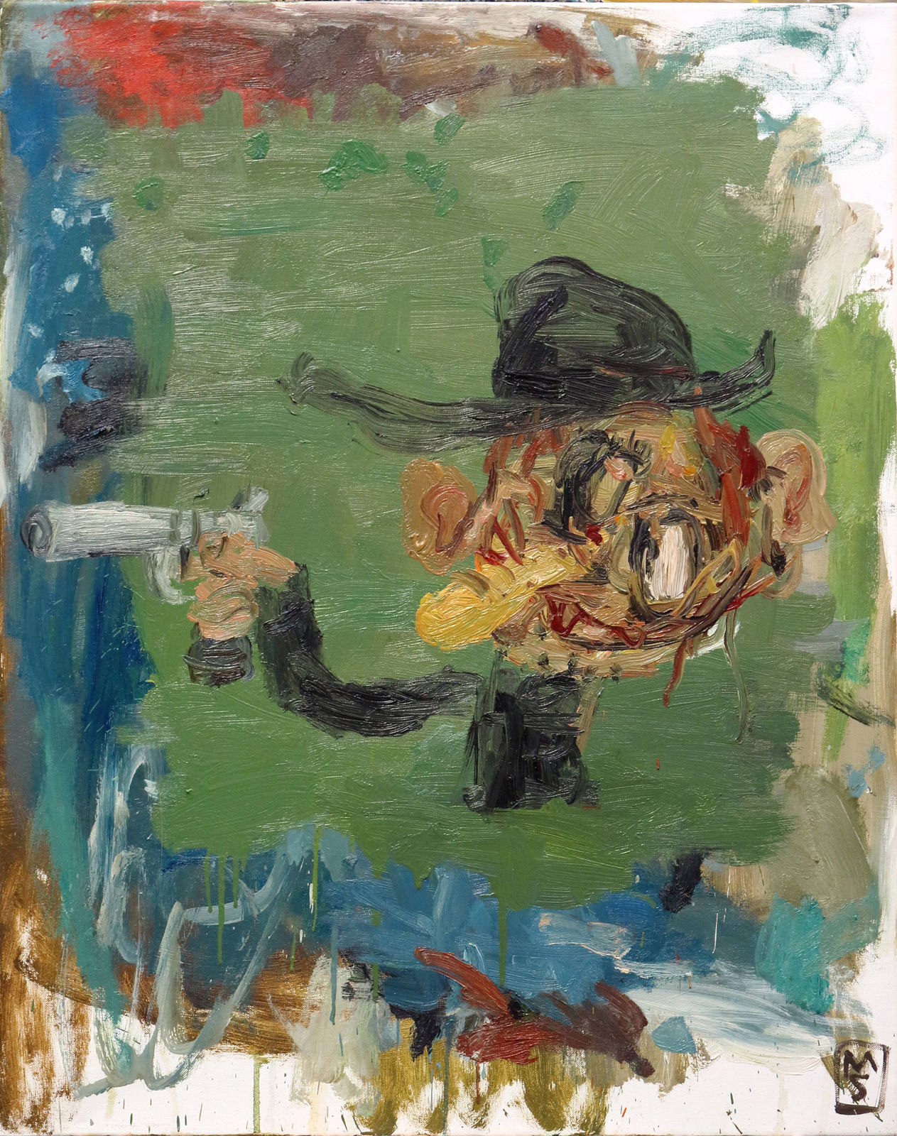 Matías Sánchez, Hombre con pistola sainete, 2014