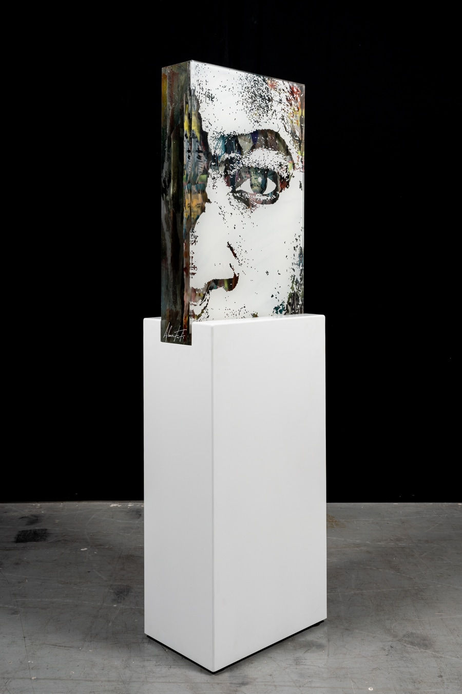 Vhils, Amber Series #10, 2022