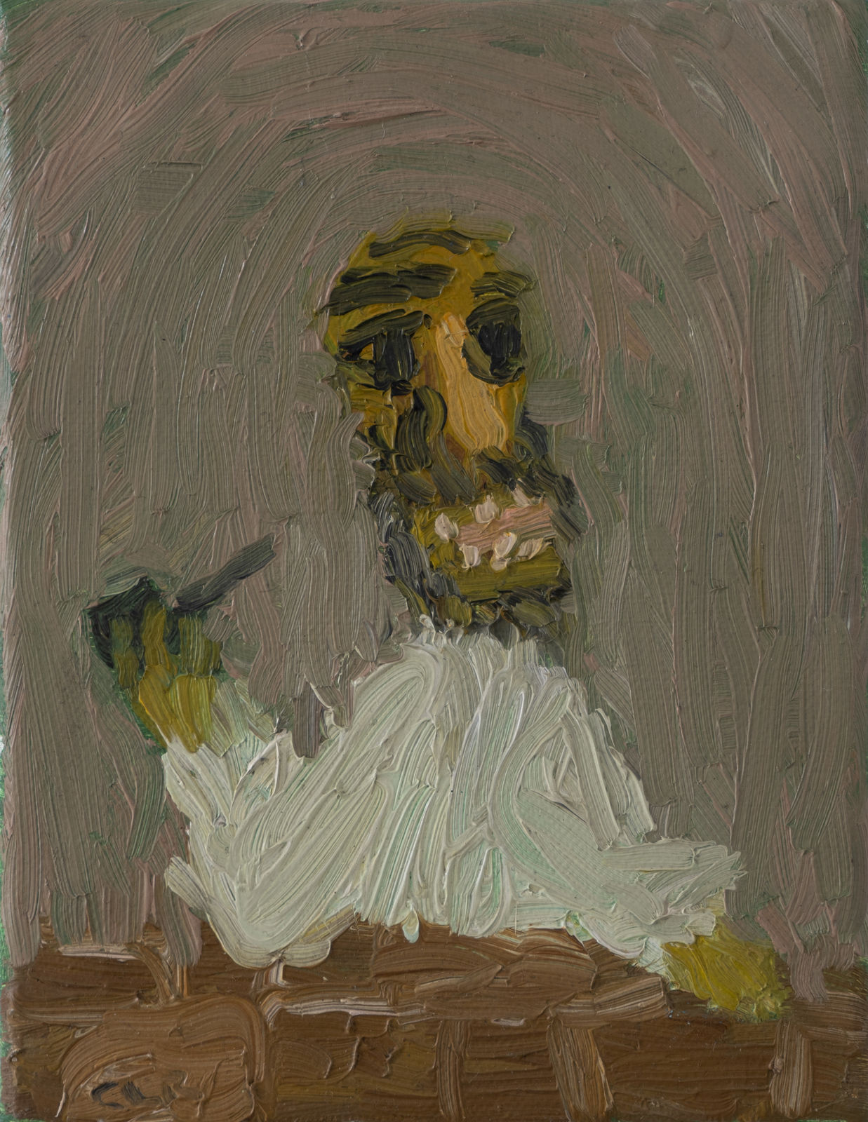 Cristina Lama, S/T (Hombre con pipa), 2013