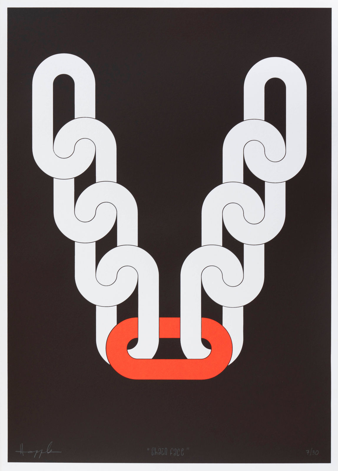 Boris Hoppek, Chain Face, 2019