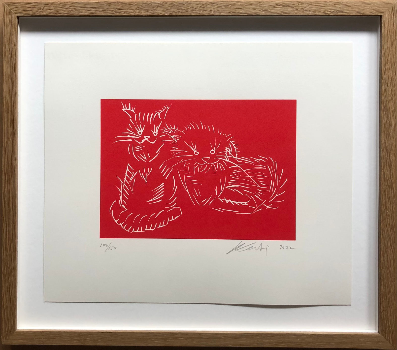 Ai Weiwei, Cats (Red), 2022