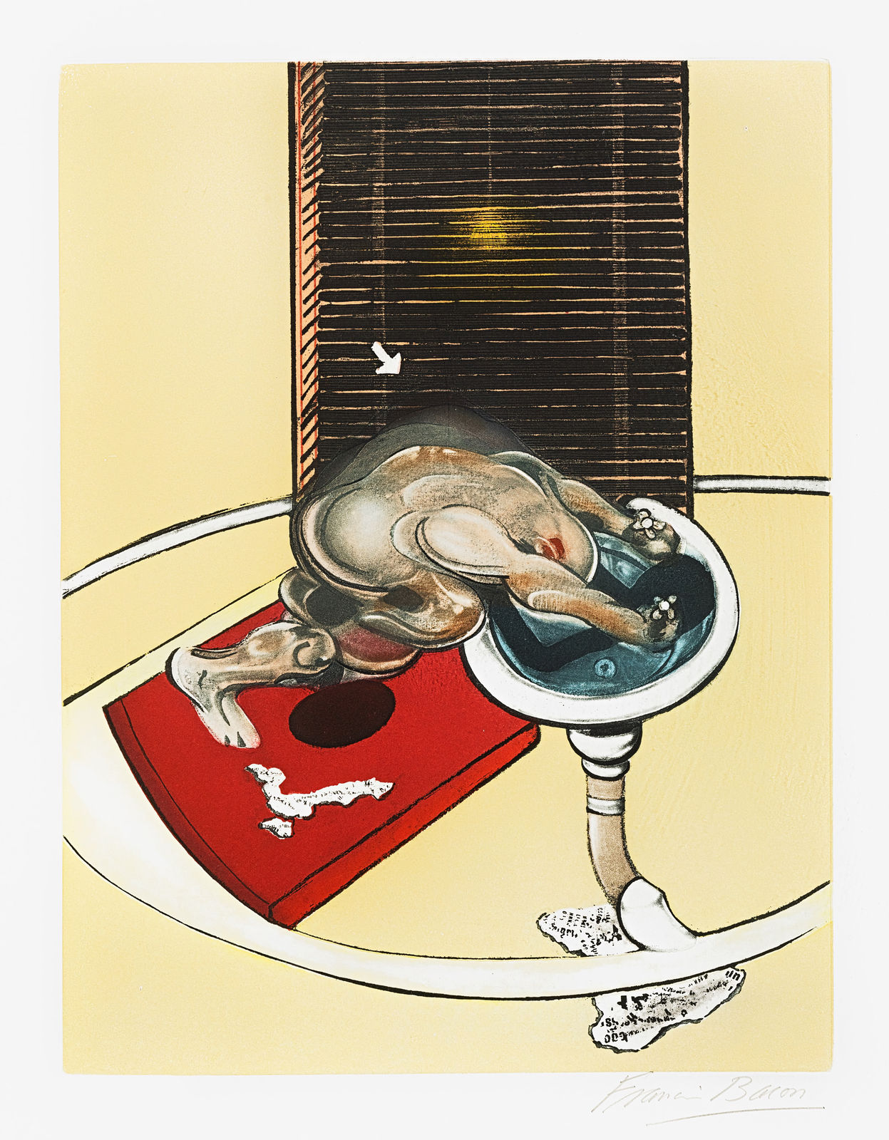 Francis Bacon, l'Homme au lavabo [Figure at a Washbasin], 1978