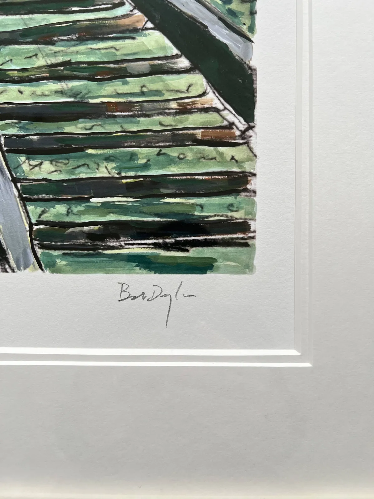 Bob Dylan, Train Tracks (green), 2010