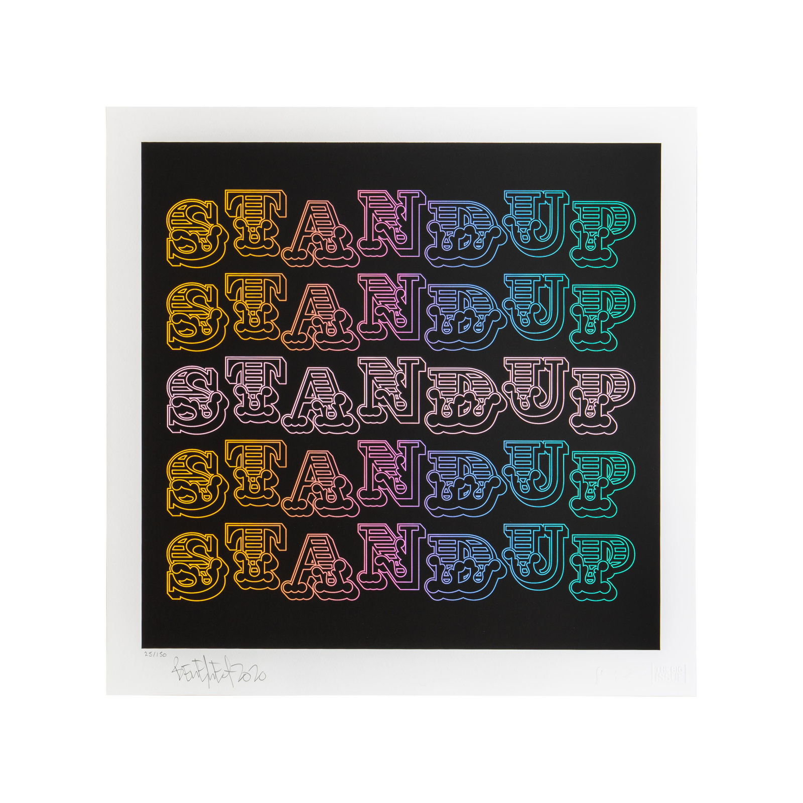 Ben Eine, Stand Up, 2020