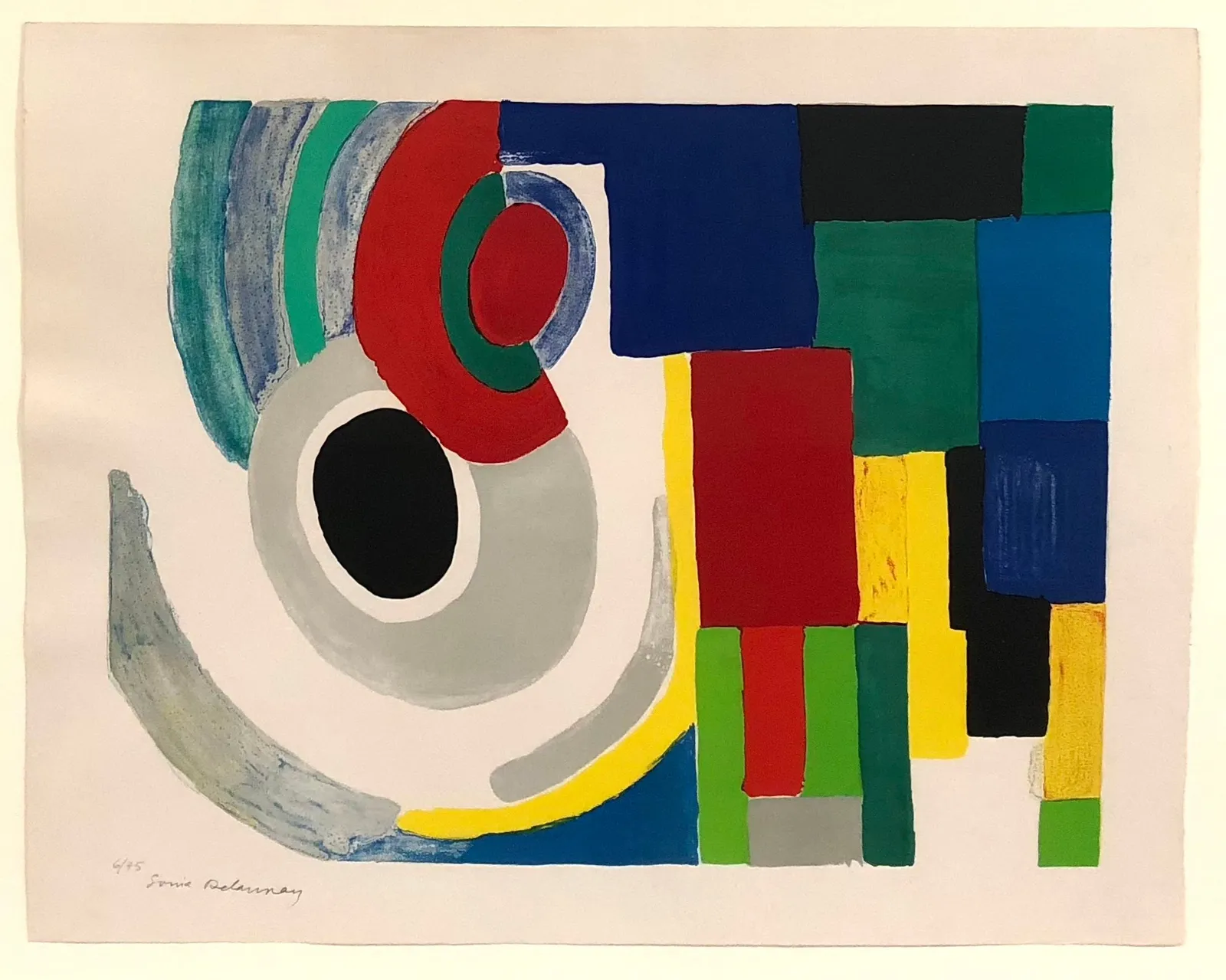 Sonia Delaunay, Contrastes, c. 1971