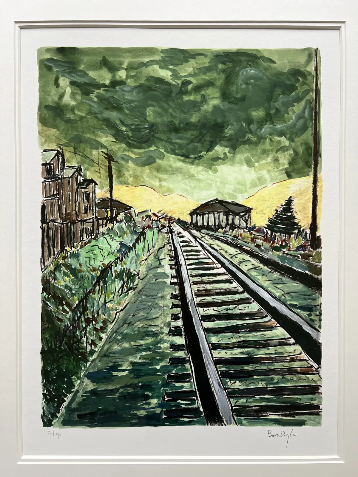 Bob Dylan, Train Tracks (green), 2010