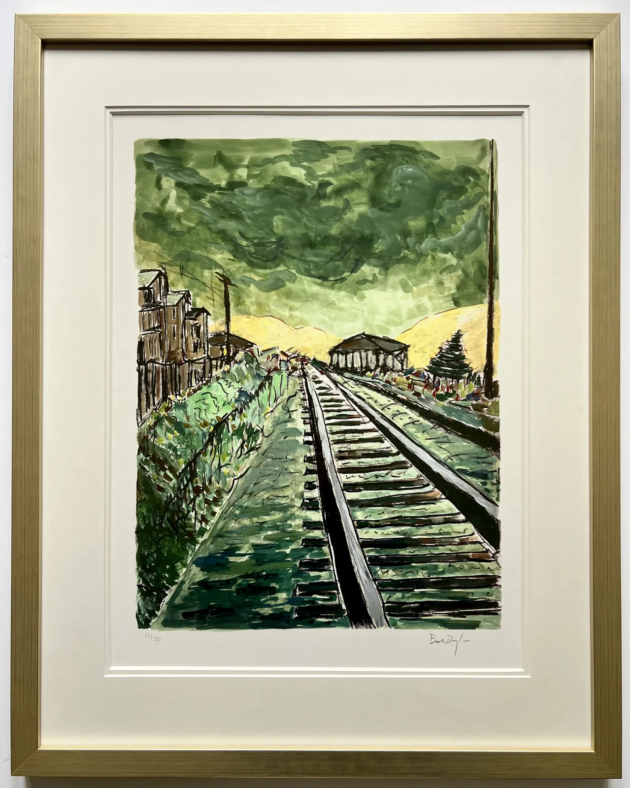 Bob Dylan, Train Tracks (green), 2010