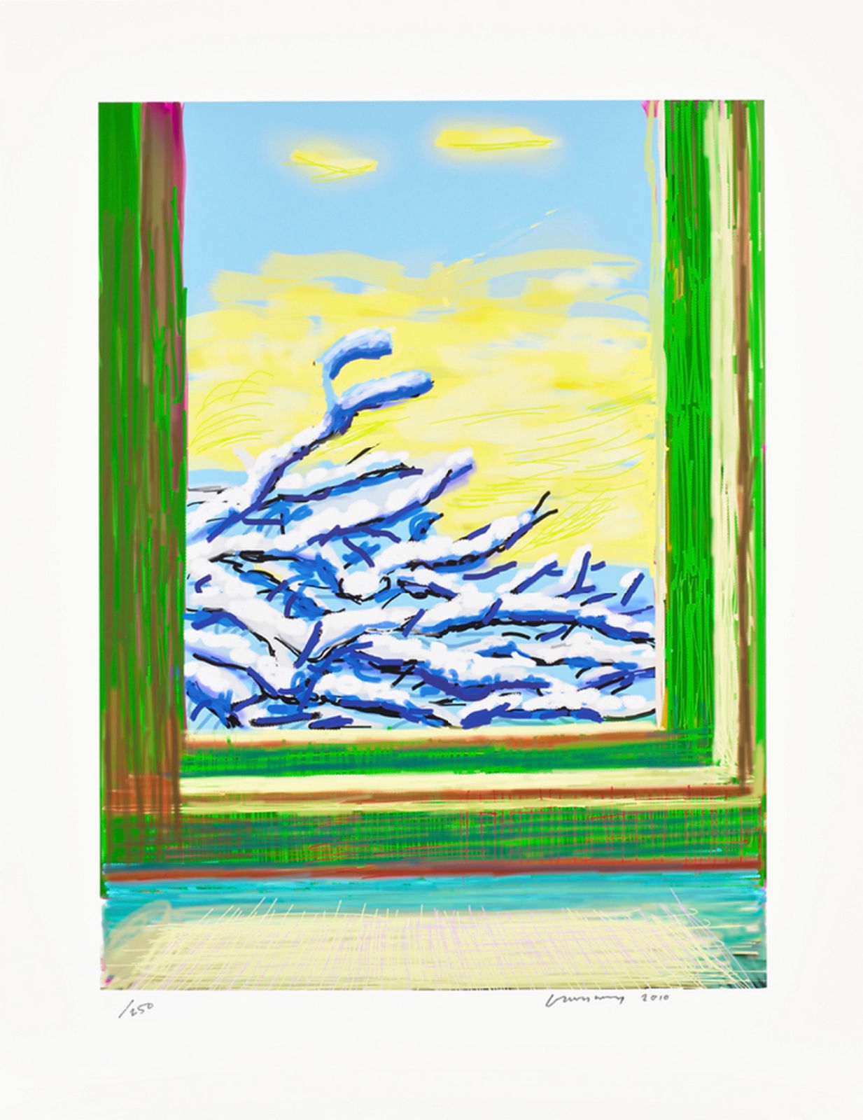David Hockney, My Window - IPad Drawing 'No. 610', 23rd December, 2010, 2019