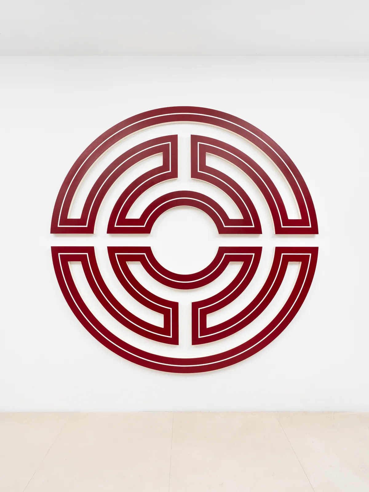 Philippe Decrauzat, Feedback Loop, Running Entire Lens, Double, 2023