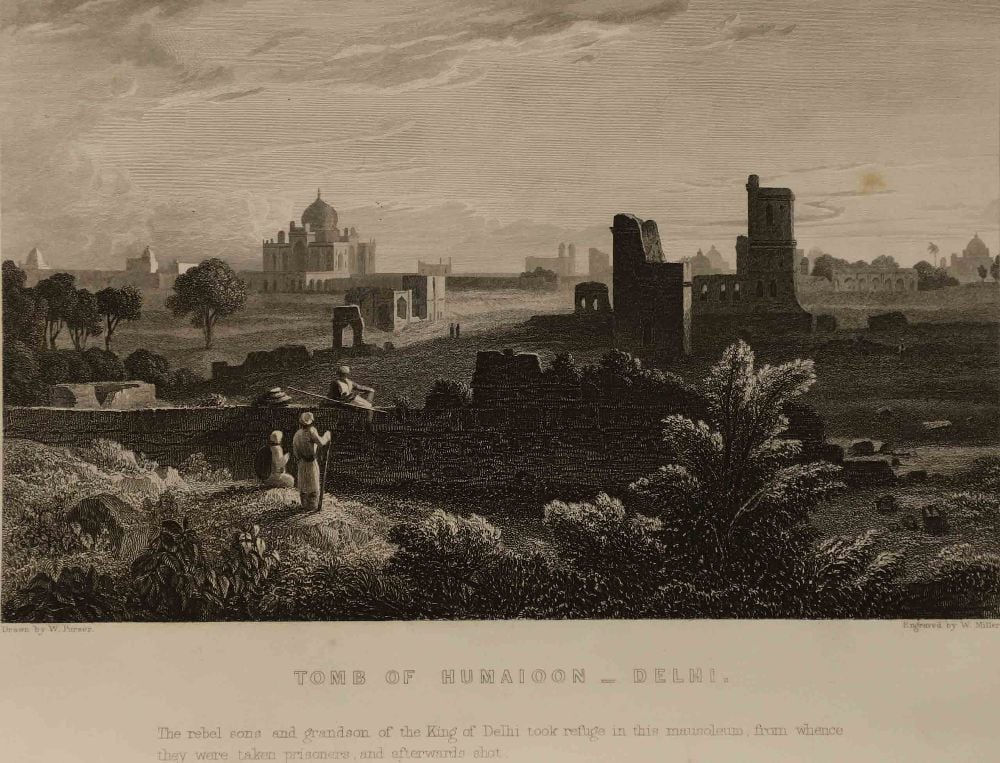 W. Miller, Tomb of Humaioon, Delhi