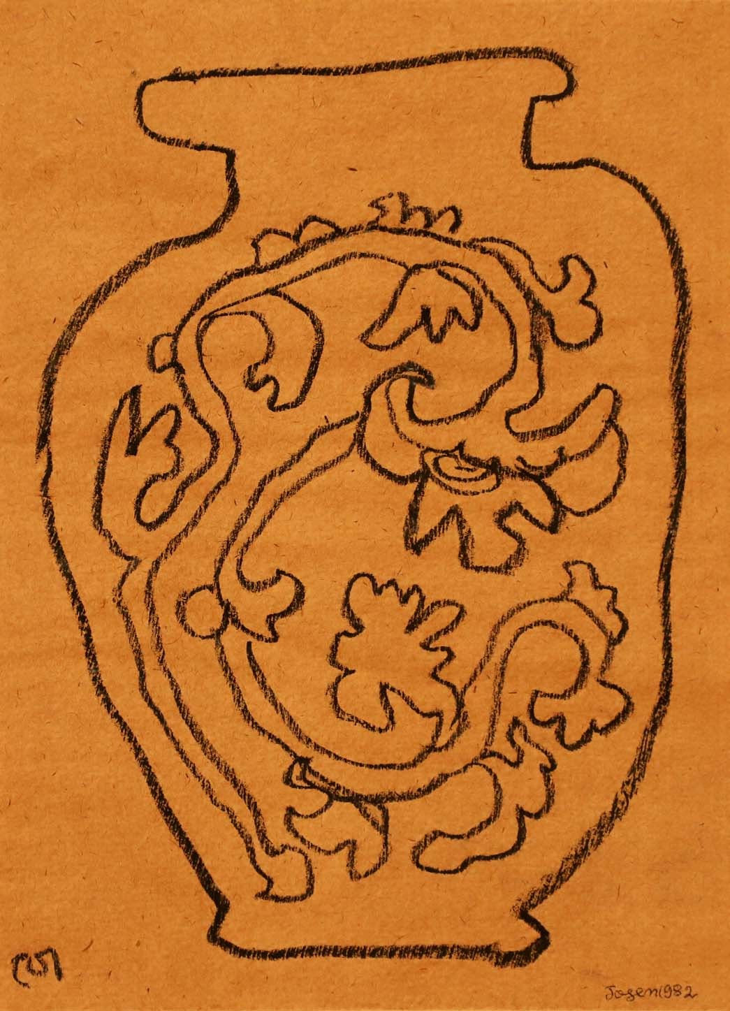 Jogen Chowdhury, Untitled, 1982