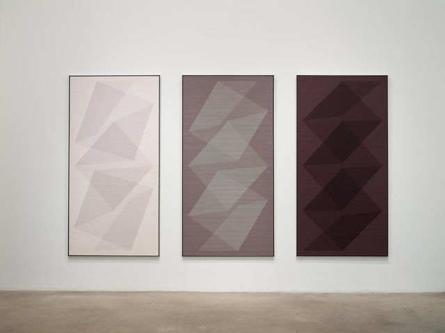 Julian Stanczak, Unashamed of Change I, II, and III, 1968