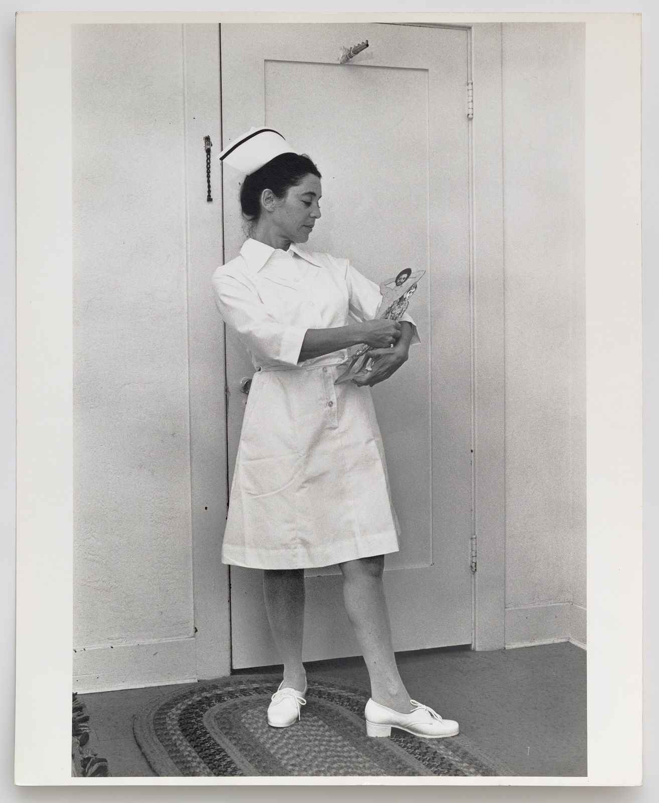 Eleanor Antin, What Have You Been Up To? (from "Nurse Eleanor"), 1975