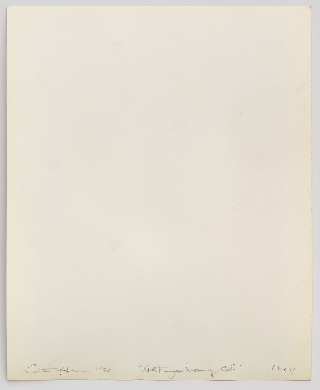 Eleanor Antin, What Have You Been Up To? (from "Nurse Eleanor"), 1975