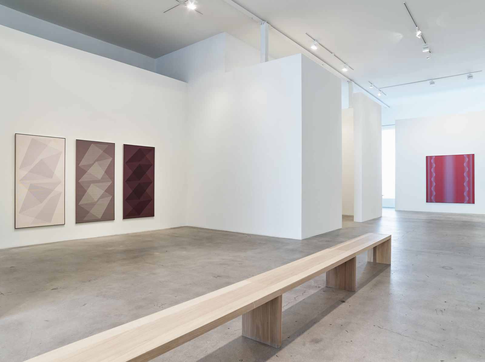 Julian Stanczak, Unashamed of Change I, II, and III, 1968