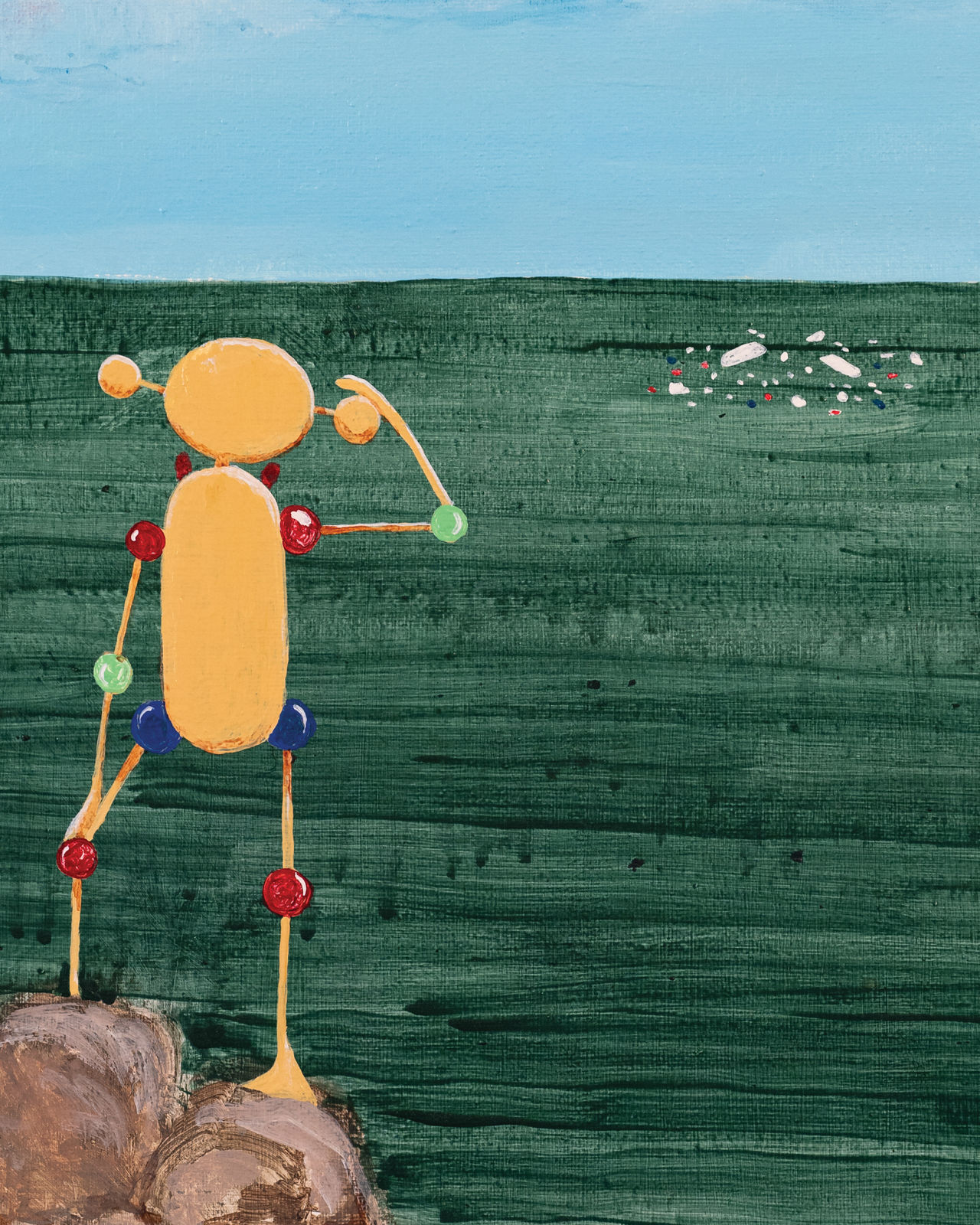 Rory Devine, Untitled (wanderer above the fog), 2024