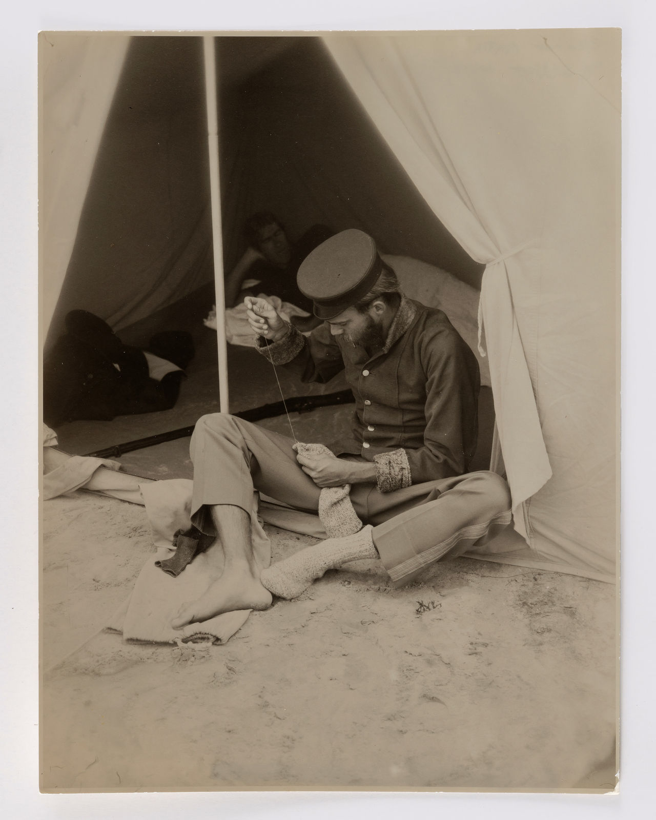 Eleanor Antin, A Solider's Work is Never Done! (from The Angel of Mercy: My Tour of Duty in the Crimea), 1977