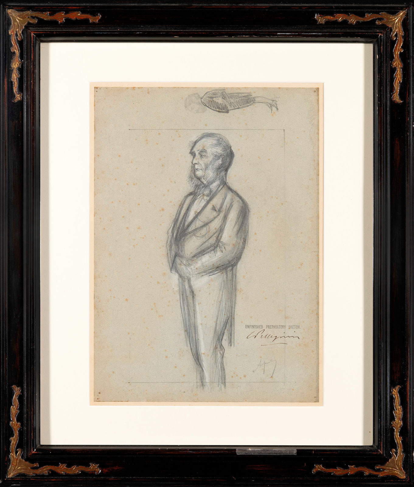 Carlo Pellegrini, Sir Francis Grant (sketch for Men of the Day, no. 21, Vanity Fair, 19 April 1871)