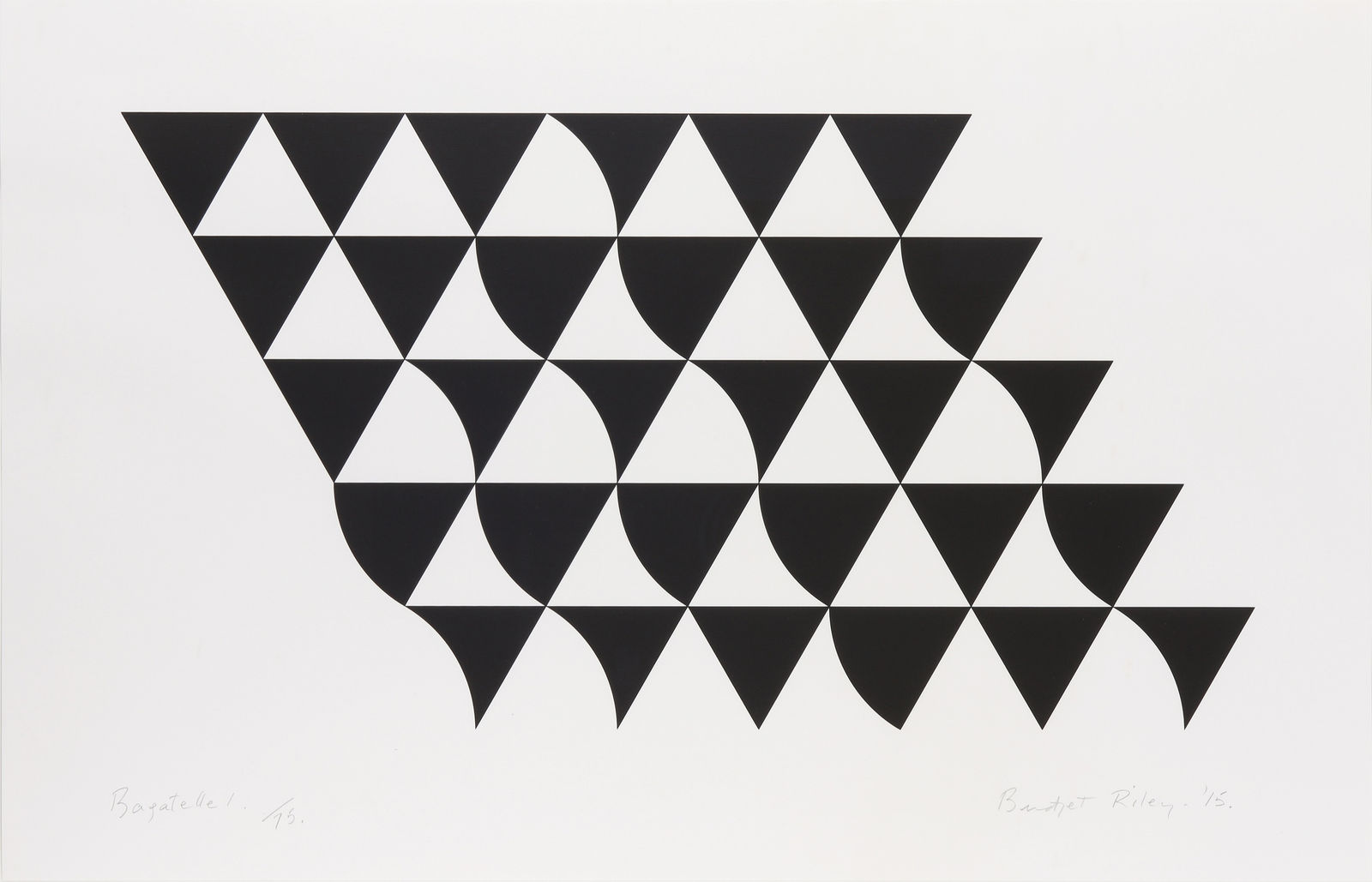 Bridget Riley, Bagatelle I, 2015