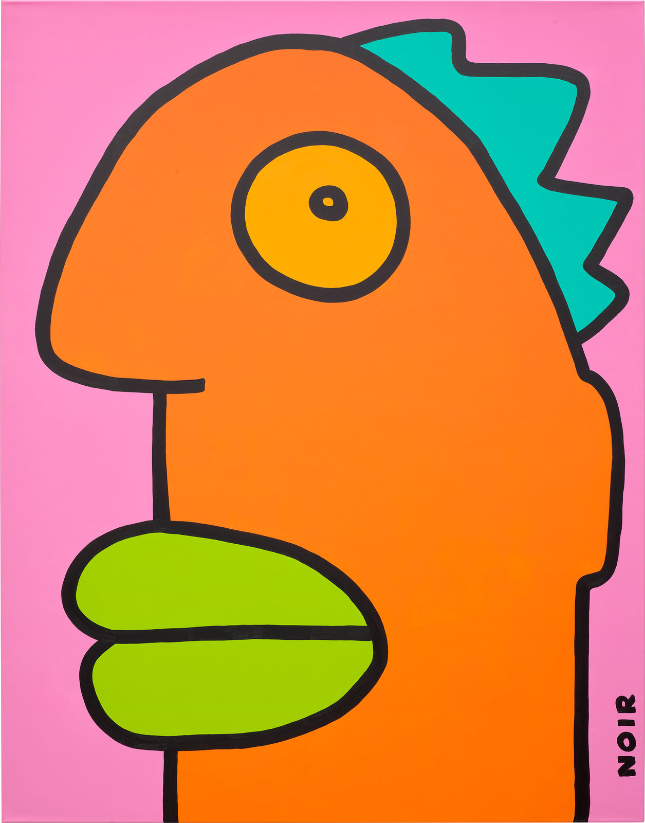 Thierry Noir, A new idea has just brightened up my day, 2023