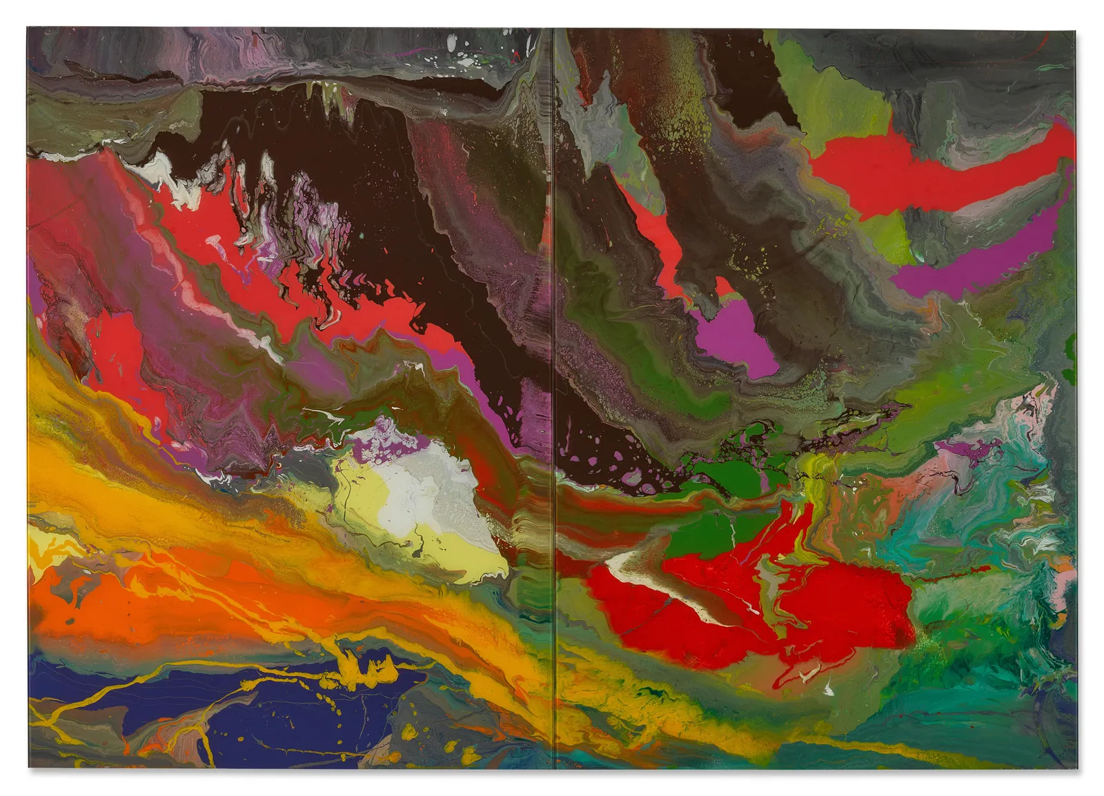 Gerhard Richter, Flow (933-1), 2013