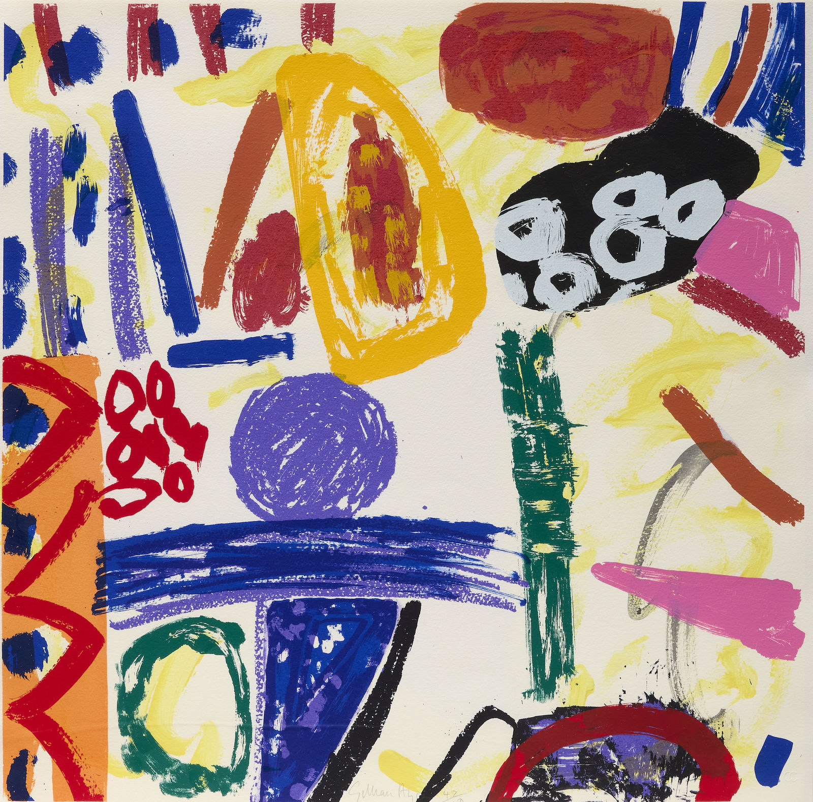 Gillian Ayres, Much is the Force of a Heaven Bread-Poesy, 1992