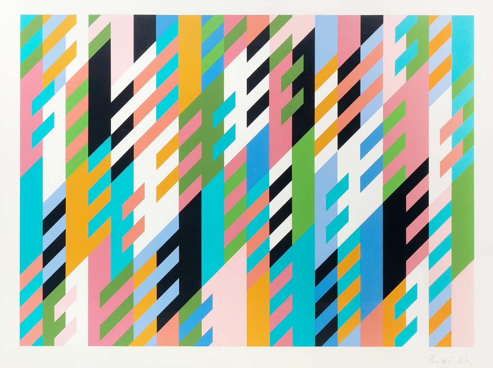 Bridget Riley, New Day , 1992