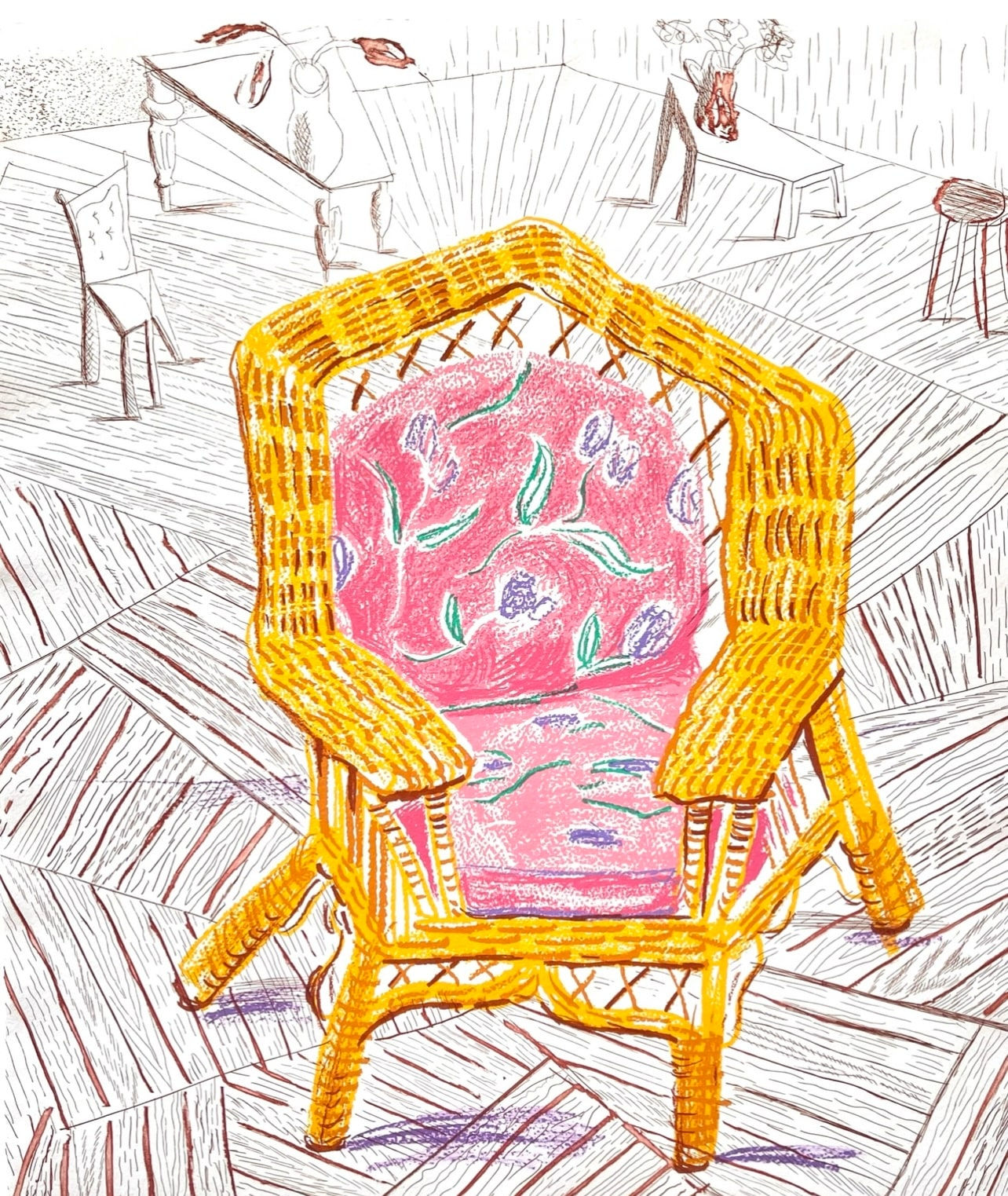 David Hockney, Number 1 Chair, 1985-6